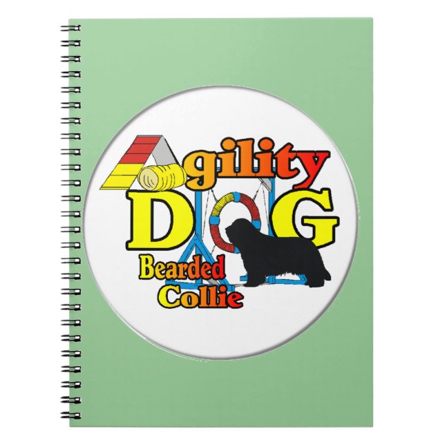 Caderno Espiral agilidade collie barbuda (Frente)
