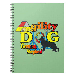 Caderno Espiral Agilidade do German shepherd