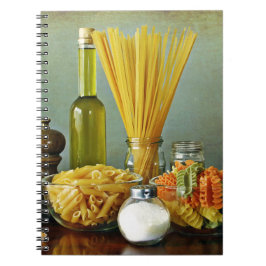 Caderno Espiral aglio, olio e peperoncino (alho, óleo e chili)