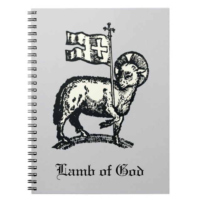 Caderno Espiral Agnus Dei The Paschal Lamb of God Fine Art  (Frente)