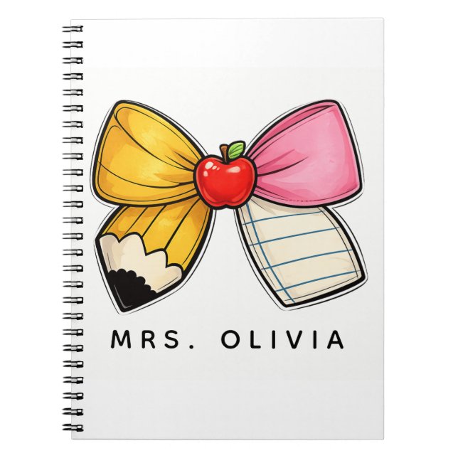 Caderno Espiral Agradecimento Personalizado para Professores | Pro (Frente)