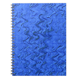 CADERNO ESPIRAL ÁGUA A FLUXO AZUL