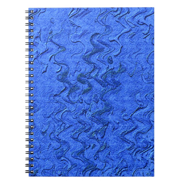 CADERNO ESPIRAL ÁGUA A FLUXO AZUL (Frente)