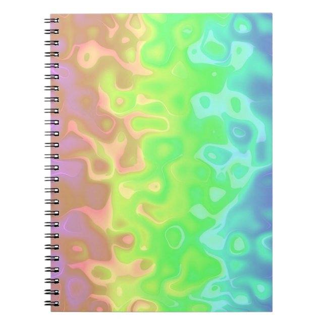 Caderno Espiral Água Arco-íris (Frente)
