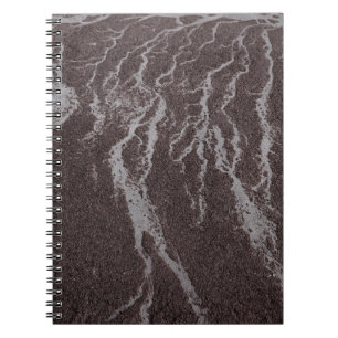 Caderno Espiral Água na areia em terra