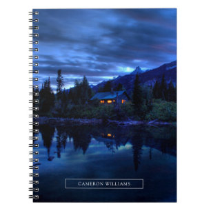 Caderno Espiral Água Parque Nacional Jenny Lake Grand Teton