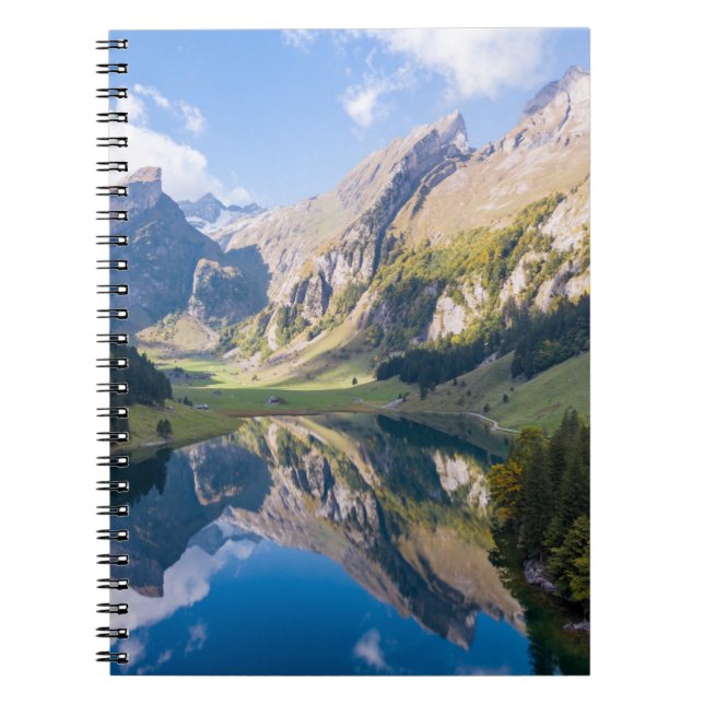 Caderno Espiral Água | Suiça do lago Alpsee (Frente)