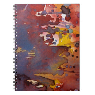 Caderno Espiral aguarela 8 do fundo