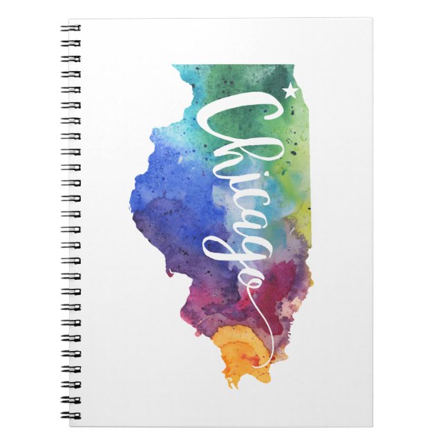 Caderno Espiral Aguarela Chicago (Frente)