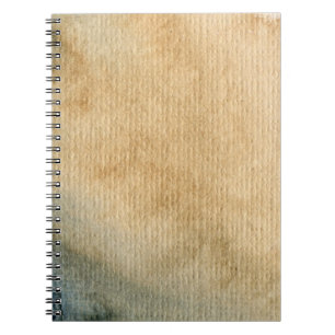 Caderno Espiral aguarela cinza-azul 7 do fundo