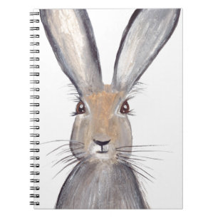 Caderno Espiral Aguarela do coelho da lebre