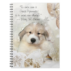 Caderno Espiral Aguarela do filhote de cachorro de grandes
