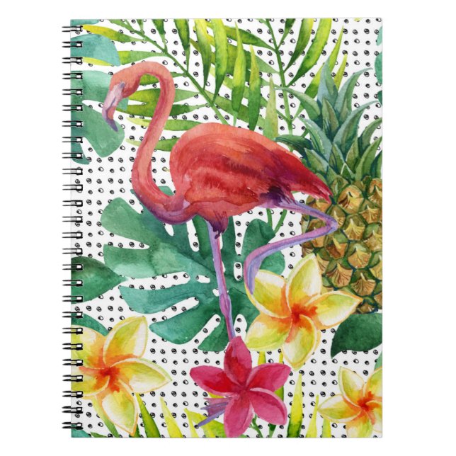 Caderno Espiral Aguarela tropical (Frente)