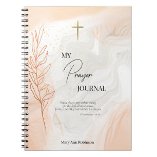 Caderno Espiral Águas do Diário de oração cristã ortodoxa leve