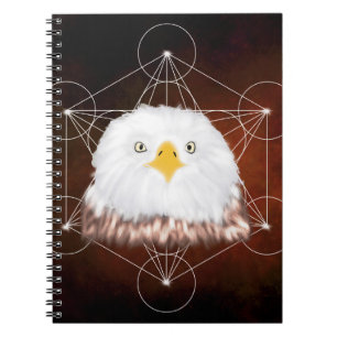 Caderno Espiral águia metatron