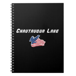 Caderno Espiral Águia Patriótica do Lago Chautauqua Nova York