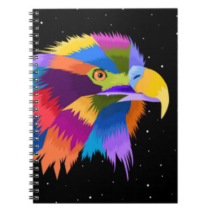 Caderno Espiral Águia Pop Estilizada