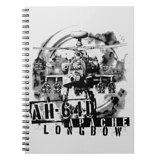Caderno Espiral AH-64D Apache Longbow (Frente)