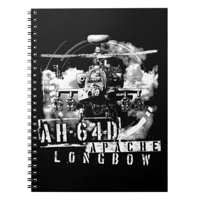 Caderno Espiral AH-64D Apache Longbow (Frente)
