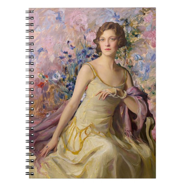 Caderno Espiral Ailsa Bruce com Flores Villard (Frente)