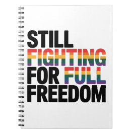 Caderno Espiral Ainda Lutando Pela Liberdade Total LGBTQ América 2