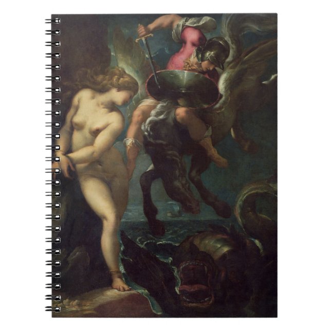 Caderno Espiral Ainda vida dos peixes, c.1670-80 (óleo em canvas) (Frente)