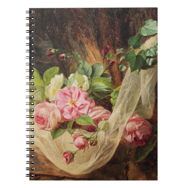 Caderno Espiral "Ainda viva com Rosas no chão da floresta" - Lach  (Frente)
