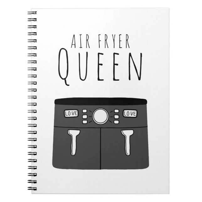 Caderno Espiral Air Fryer Queen (Frente)