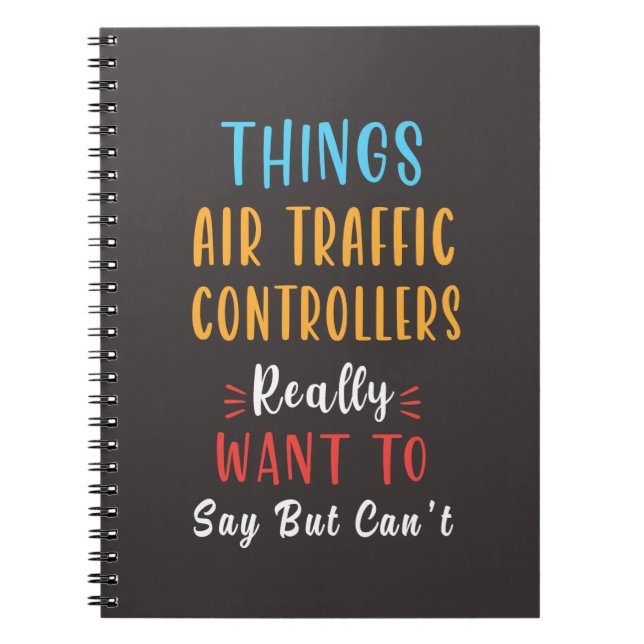 Caderno Espiral Air Traffic Controller – Aviation ATC Job Pride (Frente)