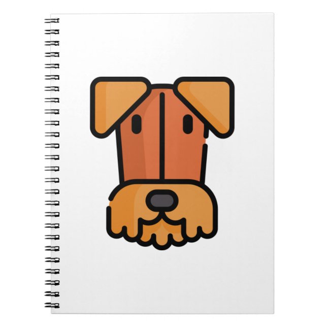 Caderno Espiral Airedale Terrier (Frente)
