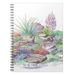 Caderno Espiral Ajardinar alpino do jardim