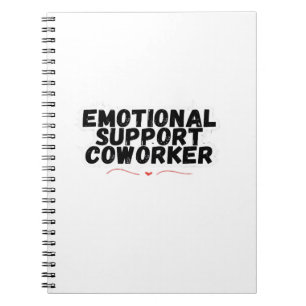 Caderno Espiral Ajuda emocional Colega de trabalho relaxa e sofist