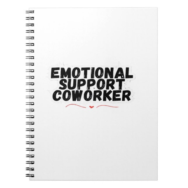 Caderno Espiral Ajuda emocional Colega de trabalho relaxa e sofist (Frente)