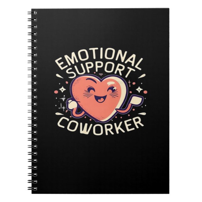 Caderno Espiral Ajuda emocional Colega Funny Sloth e Cotação (Frente)