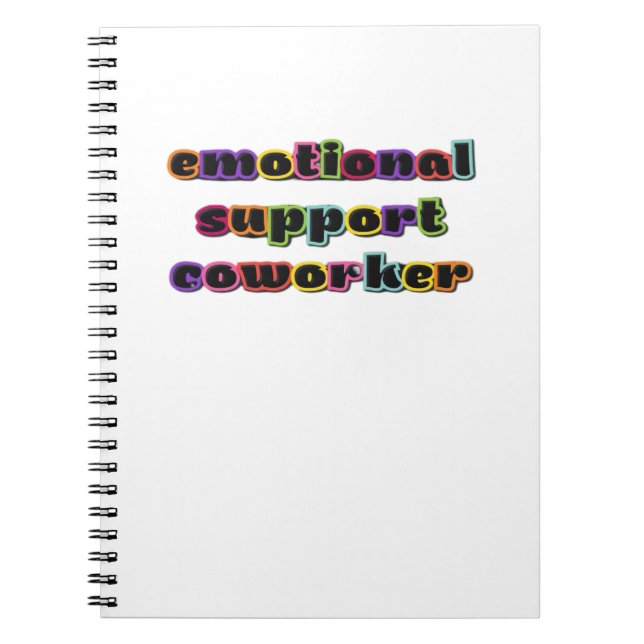 Caderno Espiral Ajuda Emocional Coworker Work Office Classic (Frente)