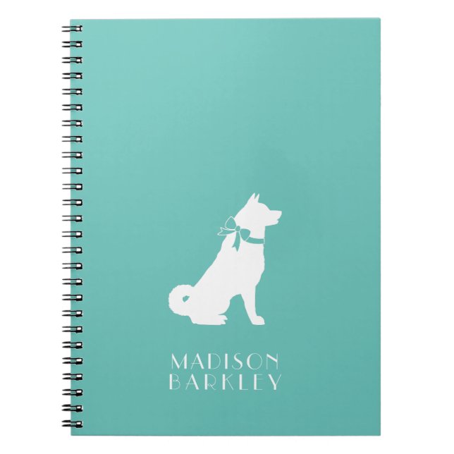 Caderno Espiral Akita Dog Puppy (Frente)
