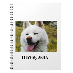 Caderno Espiral Akita Love