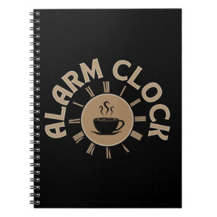 CADERNO ESPIRAL ALARM CLOCK RETRO MORNING COFFEVER LOVER