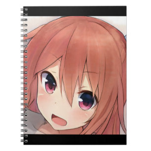 Caderno Espiral Alarmada menina ruiva olhos âmbar vozes gatinhos