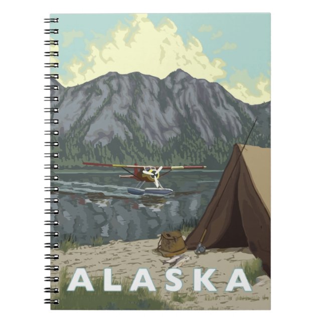 Caderno Espiral Alaska Bush Plane Souvenirs (Frente)