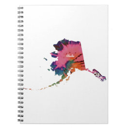 Caderno Espiral Alaska Tie Dye Impressão