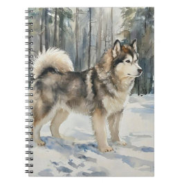 Caderno Espiral Alaskan Malamute