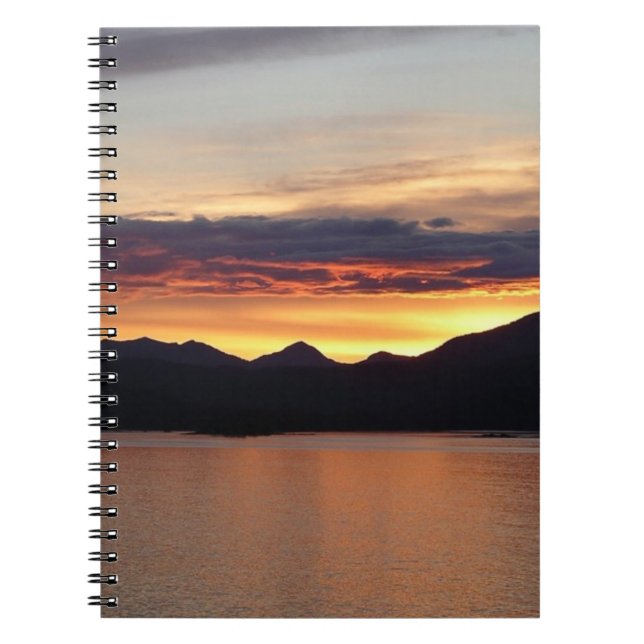Caderno Espiral Alaskan Sunset I Beauful Alaska Photoics (Frente)