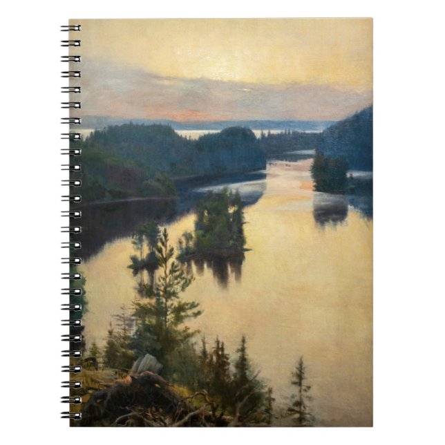 Caderno Espiral Albert Edelsense - Kaukola Ridge em Sunset (Frente)