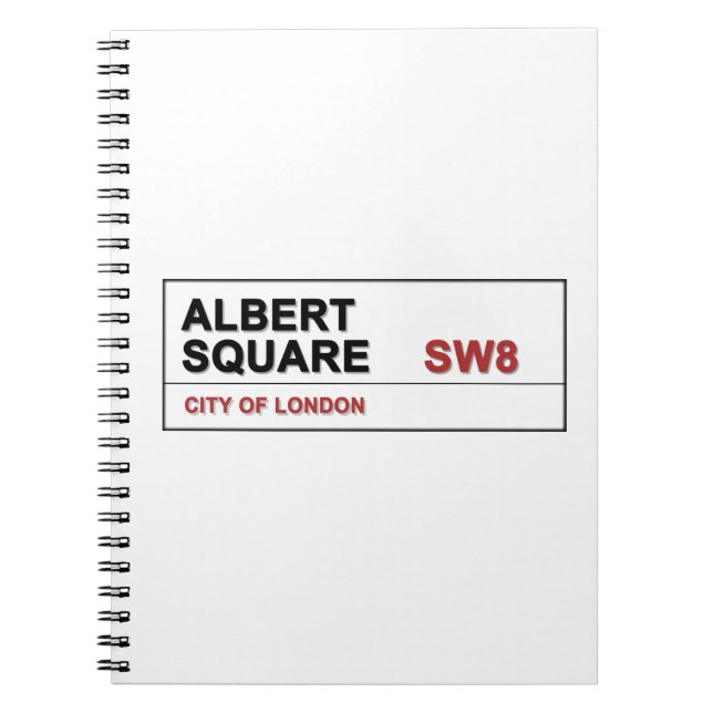 Caderno Espiral Albert Square London Inglaterra (Frente)