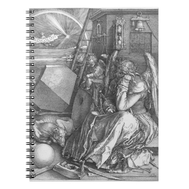 Caderno Espiral Albrecht Dürer's Melencolia (Frente)