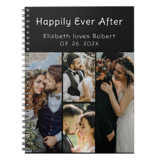 Caderno Espiral Álbum de Fotos de Casamento com Roteiro de Amor El