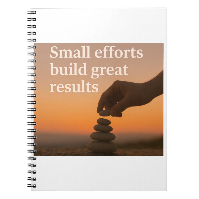 Caderno Espiral Alcançando Maior Um Passo de Cada Vez (Frente)