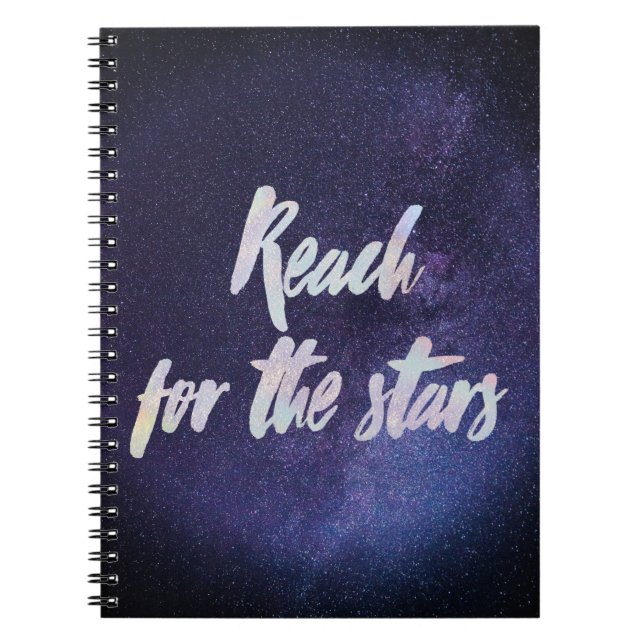 Caderno Espiral Alcance para as Estrelas (Frente)