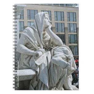 Caderno Espiral Alegoria de Filosofia do Monumento Schiller em Ber